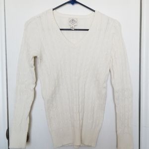 St. John's Bay Cable Knit Vneck Sweater